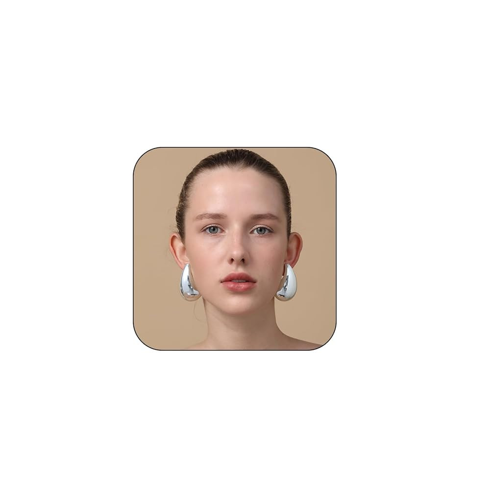 Extra Large Big Drop Earrings for Women, Oversized Chunky Gold Hoop Earrings Lightweight Hypoalle... | Amazon (US)