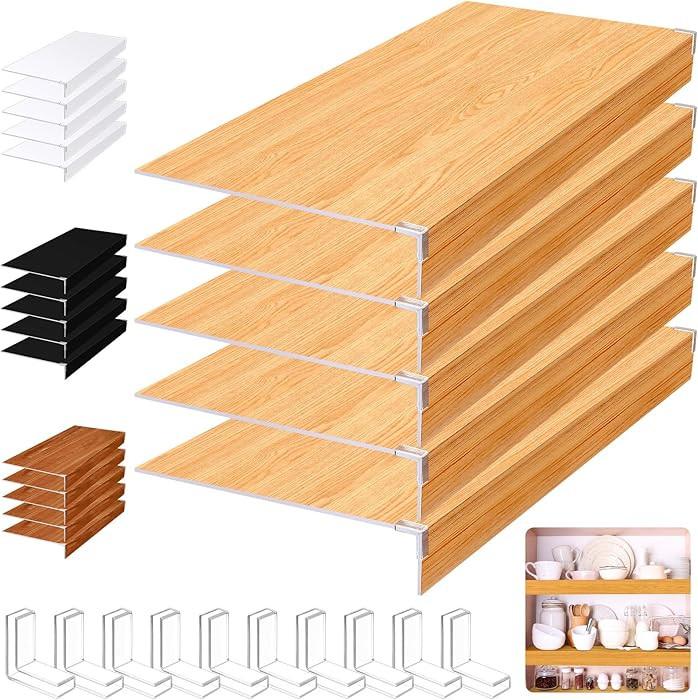 Hoolerry 5 Pcs Wire Shelf Covers Foamed PVC Wire Rack Covers for Removable Closet (Not Wood) Pant... | Amazon (US)