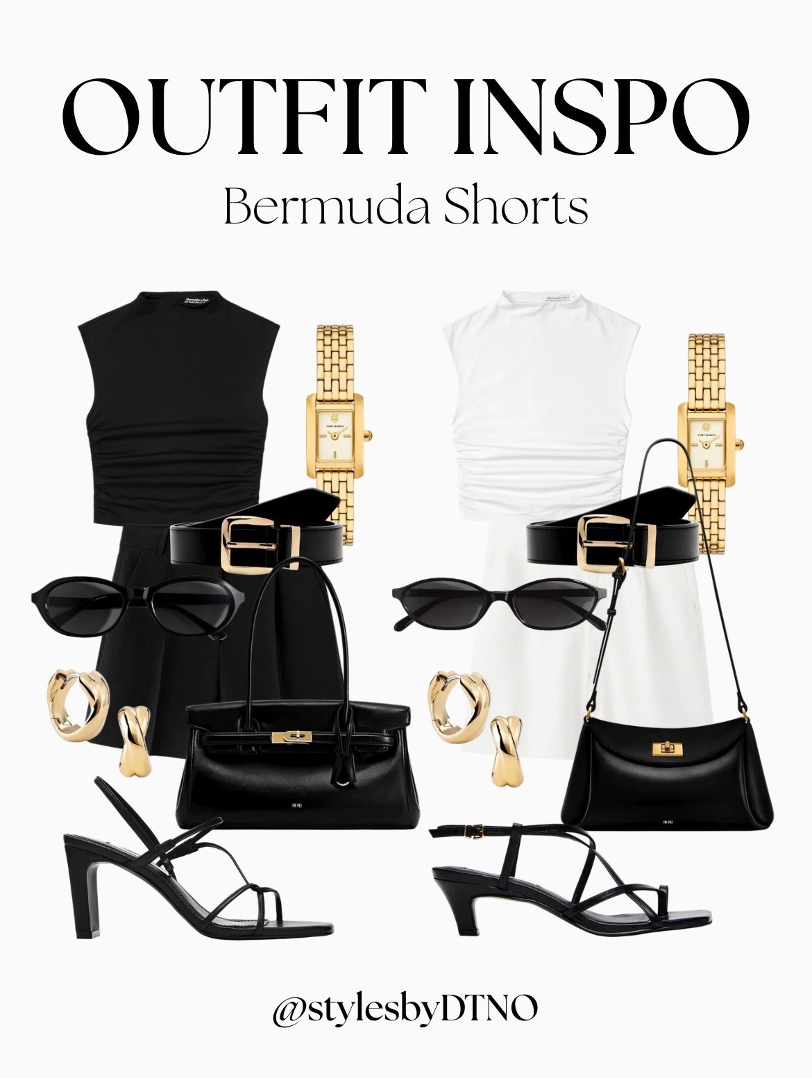 Styling bermuda shorts with high neck tops and Steve Madden heeled sandals (affordable alternative are listed below)

Tags: Summer Outfit, Minimalist Fashion, What To Wear, OOTD, Look For Less, Outfit Inspo, Neutral Fashion, Elevated Chic, Ana Luisa Gold Earrings, JW PEI Black Bags, Pinterest Fashion, H&M, Abercrombie & Fitch, Brunch Outfit, ASOS, Date Night Outfit,

#LTKxAbercrombie #LTKSeasonal #LTKootd