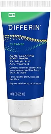 Acne Body Wash by the makers of Differin Gel, Acne Treatment Cleanser with Salicylic Acid, Cream ... | Amazon (US)