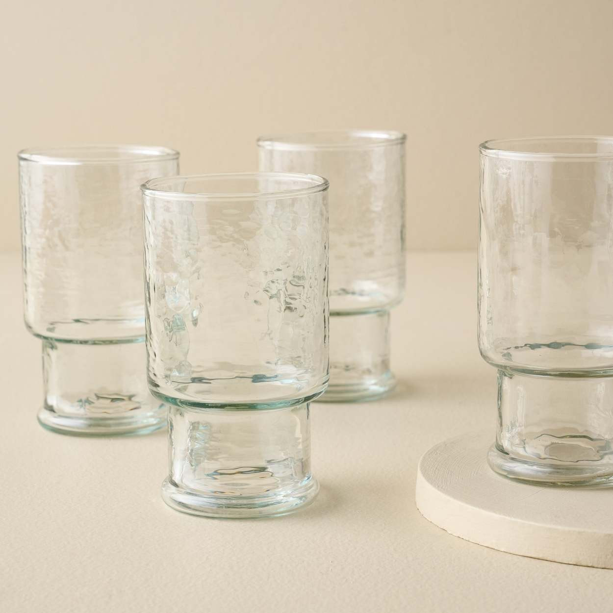 Rustic Glass Stacking Tumbler | Magnolia