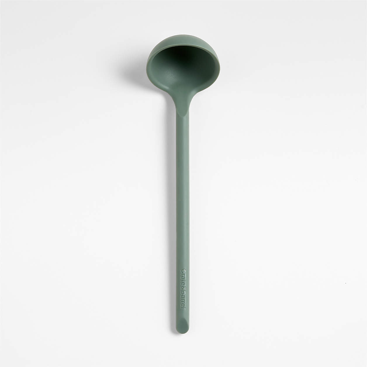 Crate & Barrel Thyme Green Silicone Ladle + Reviews | Crate & Barrel | Crate & Barrel