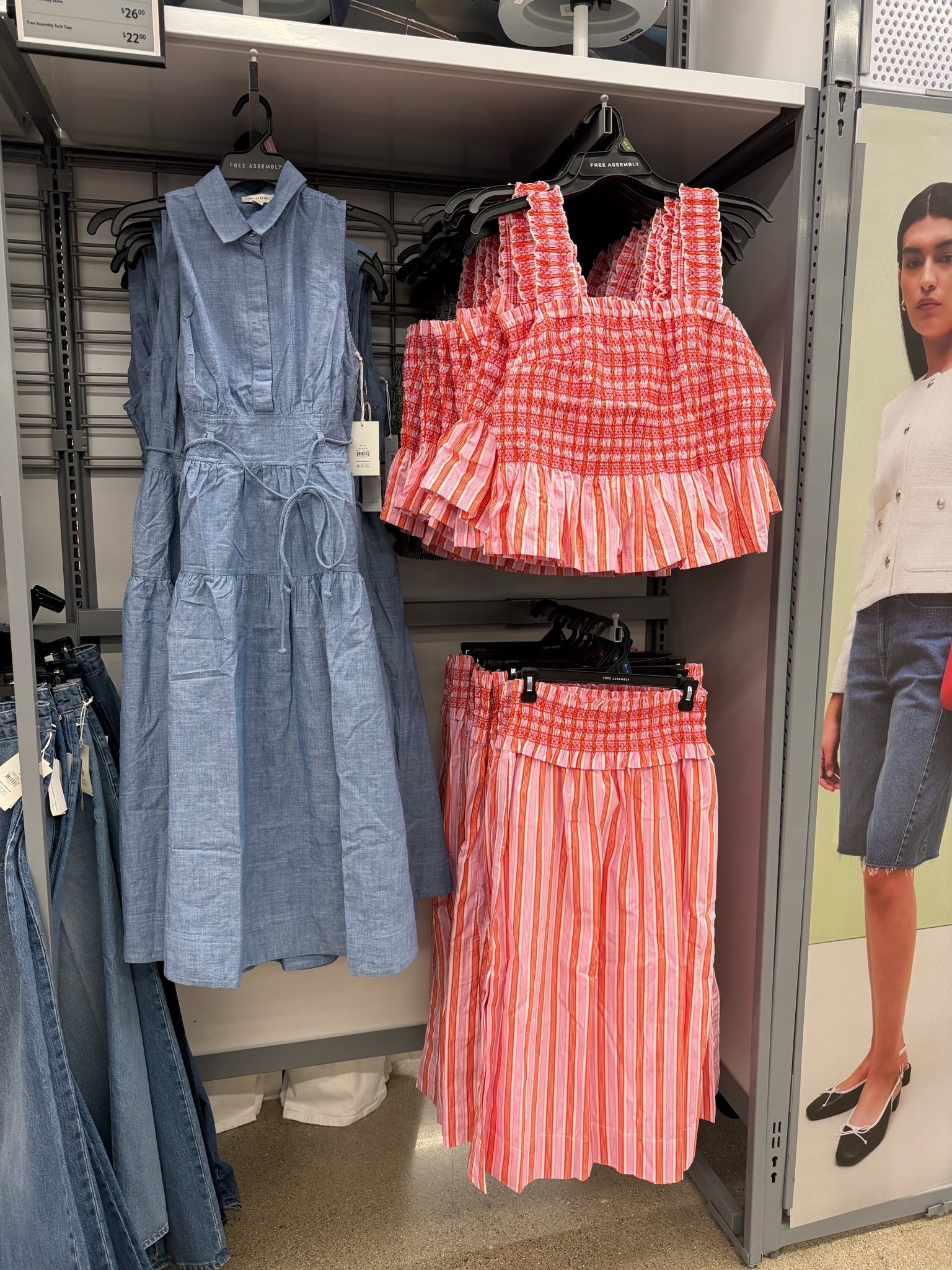 💙❤️ Walmart is bringing the cutest end-of-summer and early fall pieces right now!

I spotted this gorgeous chambray midi dress from Free Assembly that is so timeless and flattering. It would be perfect for everyday wear, church, brunch, or even dressing up with wedges!

I also found this adorable matching smocked top and striped midi skirt set. Wear them together for a coordinated look or mix and match each piece with your favorite basics to create even more outfits.

These are the kinds of pieces that look so much more expensive than they are, and they’re perfect for transitioning into the next season!

✨ Everything is linked for you in my LTK! Which piece would you wear first the blue dress or the pink striped set? 💕

#LTKootd #LTKmomlife #LTKSaleAlert