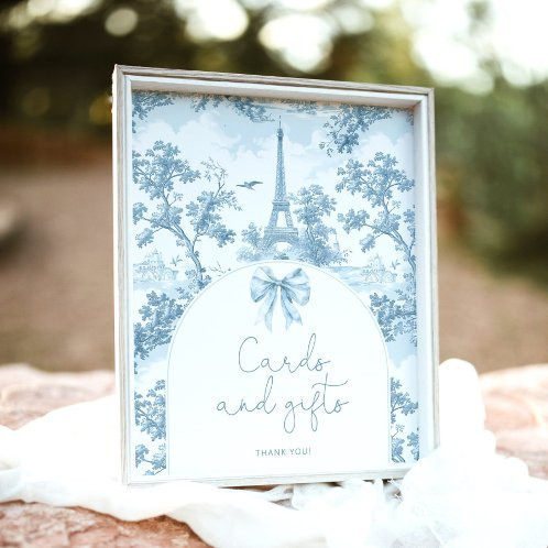 Bonjour bebe Toile de Jouy baby shower Welcome Foam Board | Zazzle | Zazzle