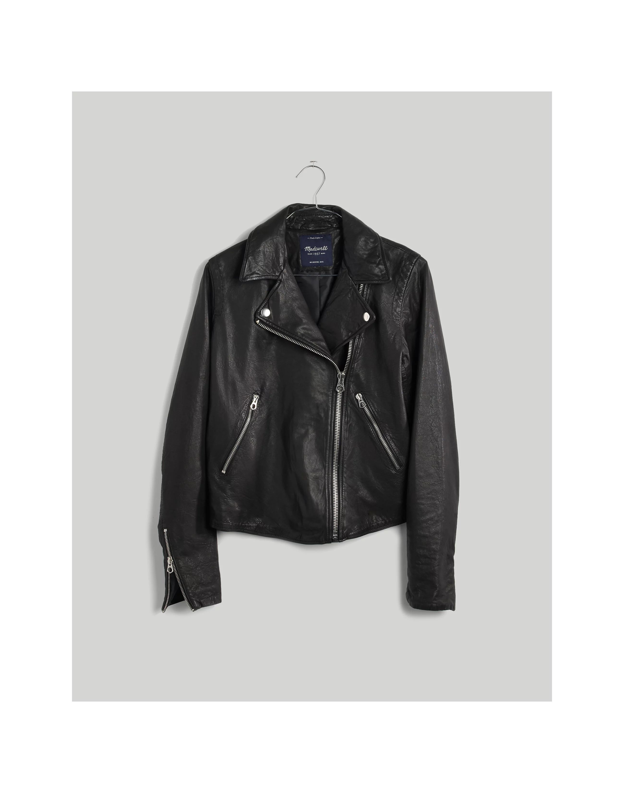 Washed Leather Motorcycle Jacket | Madewell