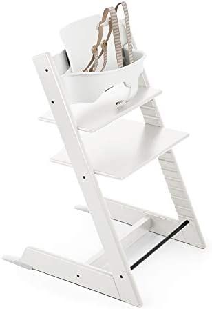 Tripp Trapp High Chair from Stokke, White - Adjustable, Convertible Chair for Children & Adults -... | Amazon (US)