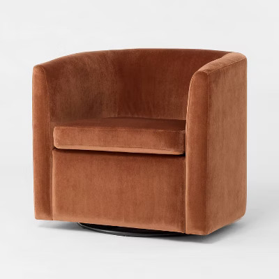 Vernon Upholstered Barrel Swivel Accent Chair - Threshold™ designed with Studio McGee | Target