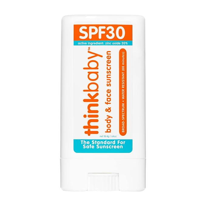 Thinkbaby SPF 30 Sunscreen Stick – Safe, Natural, Water Resistant Sun Cream for Babies, Kids & ... | Amazon (US)