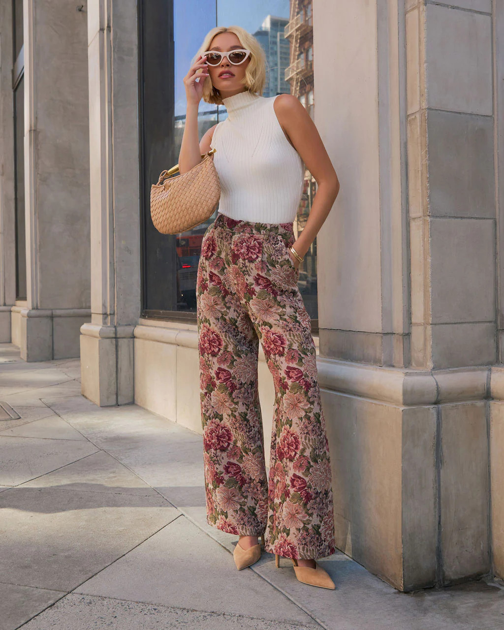 Moment In Time Floral Tapestry High Rise Pants | VICI