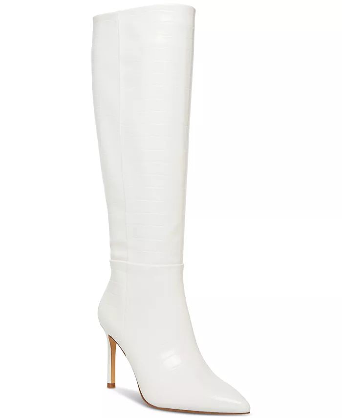 Madden Girl Chantelle Croco-Embossed Dress Boots & Reviews - Boots - Shoes - Macy's | Macys (US)