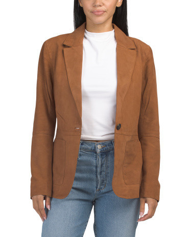 Suede Noian Blazer for Women | Polyester/Suede | Marshalls