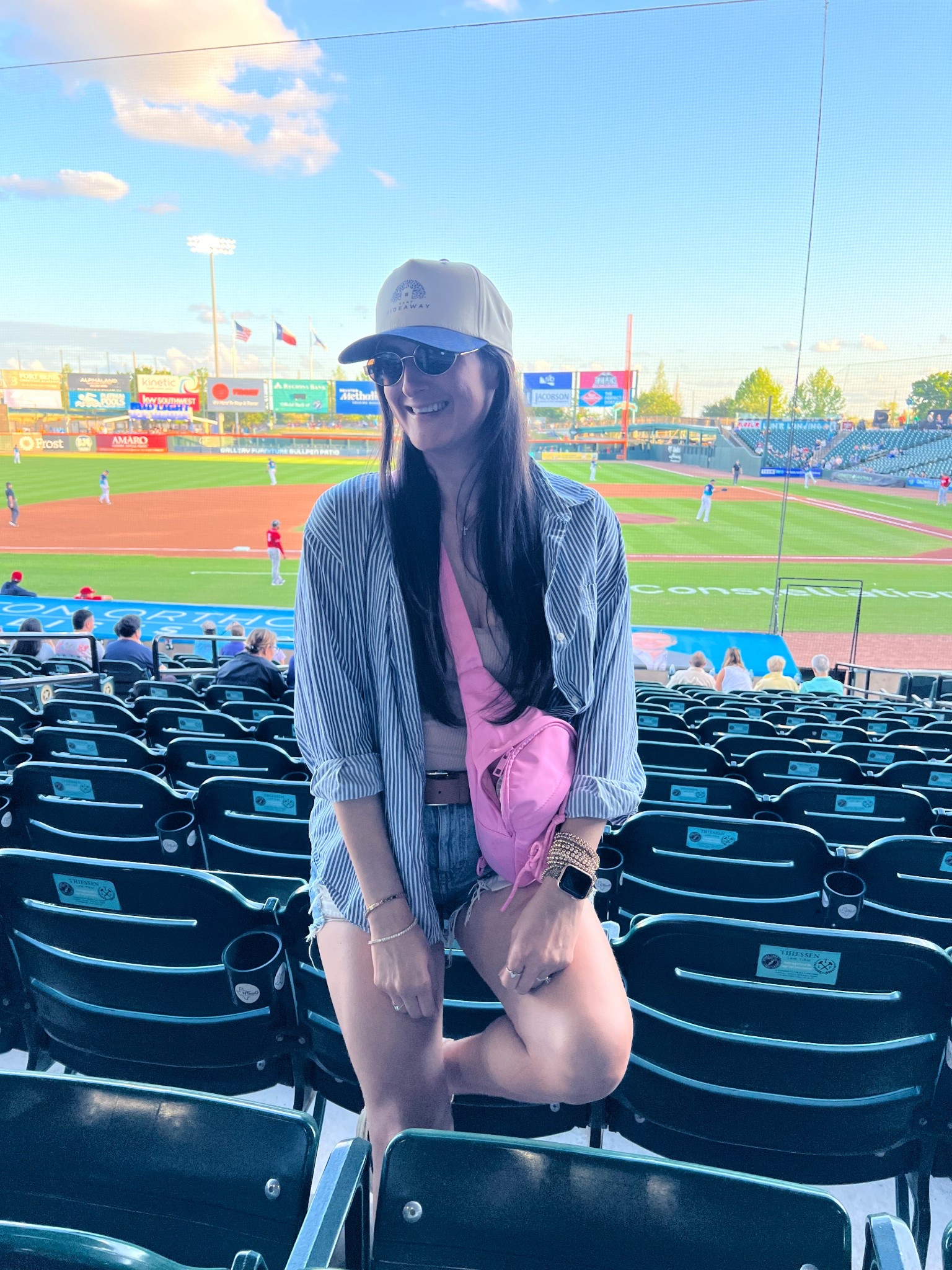 Baseball game outfit. Baseball cap outfit. Spring causal outfit.

#LTKootd #LTKmomlife #LTKSeasonal