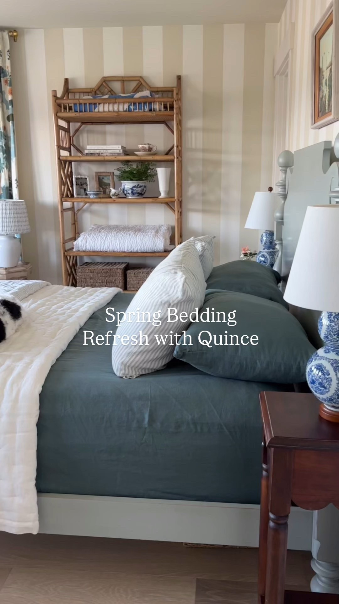 Spring Bedding Refresh 🌿

Everything is from @onequince. #quincepartner We love the European Linen Dream Quilt (yes, it IS a dream) and all the beautiful color and pattern options for their linen sheets. Ours are in Ocean, which feels so pretty for spring. We also have the European Linen Stripe Quilt with matching shams in Mist which are perfect to layer, mix and match.

#LTKHome #LTKSeasonal #LTKSaleAlert