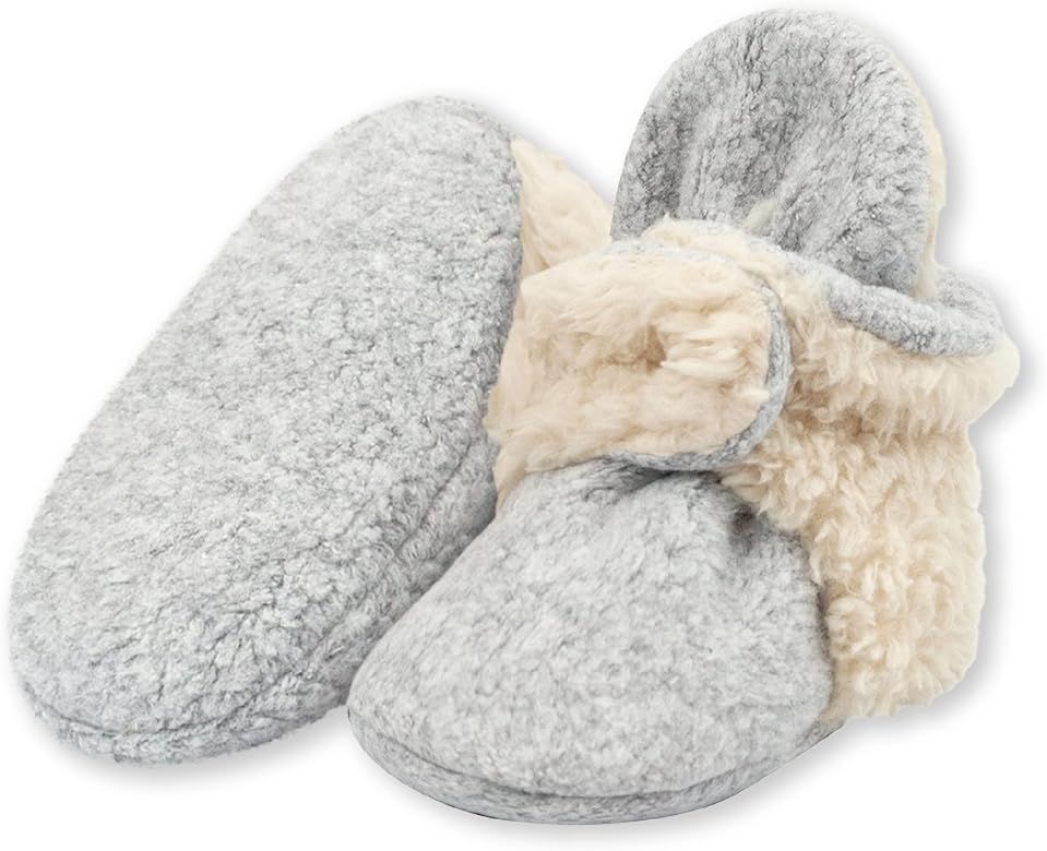 Zutano Unisex Fleece Baby Booties with Organic Cotton Lining, Newborn Essentials | Amazon (US)