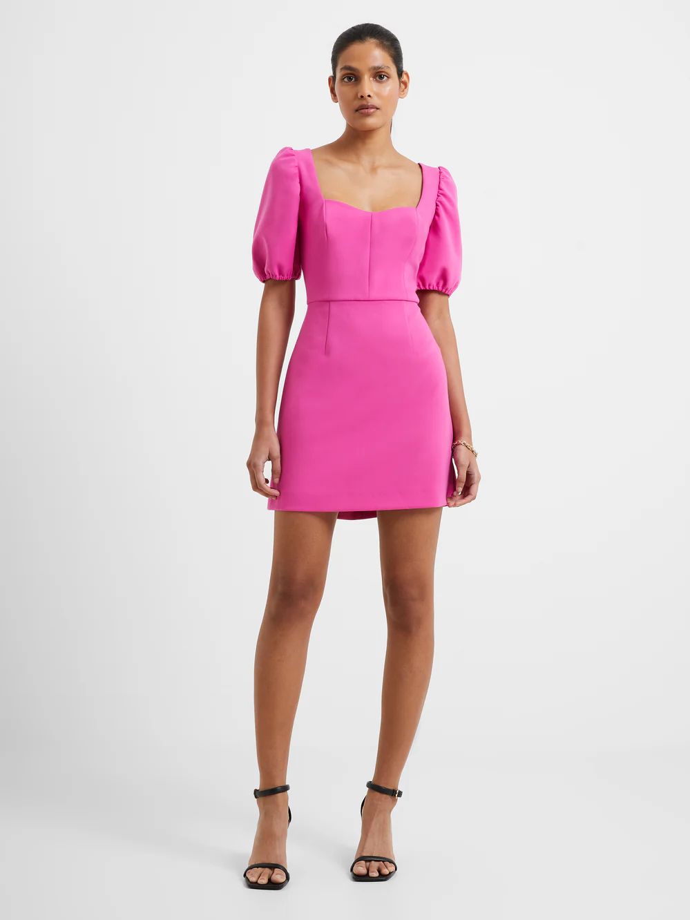 Berina Whisper Puff Sleeve Dress | French Connection (US)