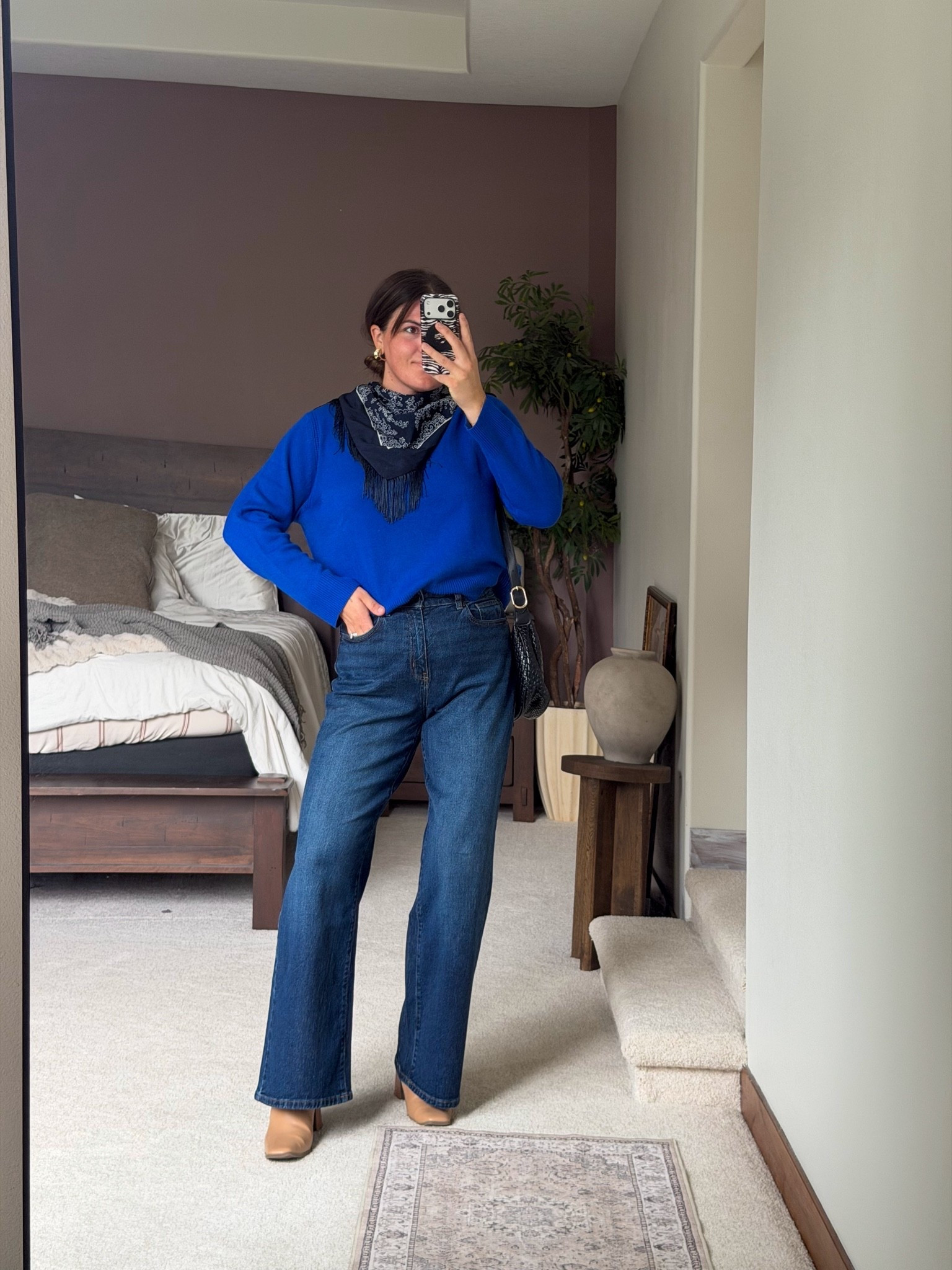 Teacher and work friendly fall outfit. Would be pretty for church and family photos too! 

From @Walmart 
Size large top and size 12 jeans 

Midsize, size 12, size 14, mom style, curvy outfit, thick tummy approved, business casual, office style

#LTKMidsize #LTKWorkwear #LTKPlusSize Thanksgiving 2026

#LTKstorytime
