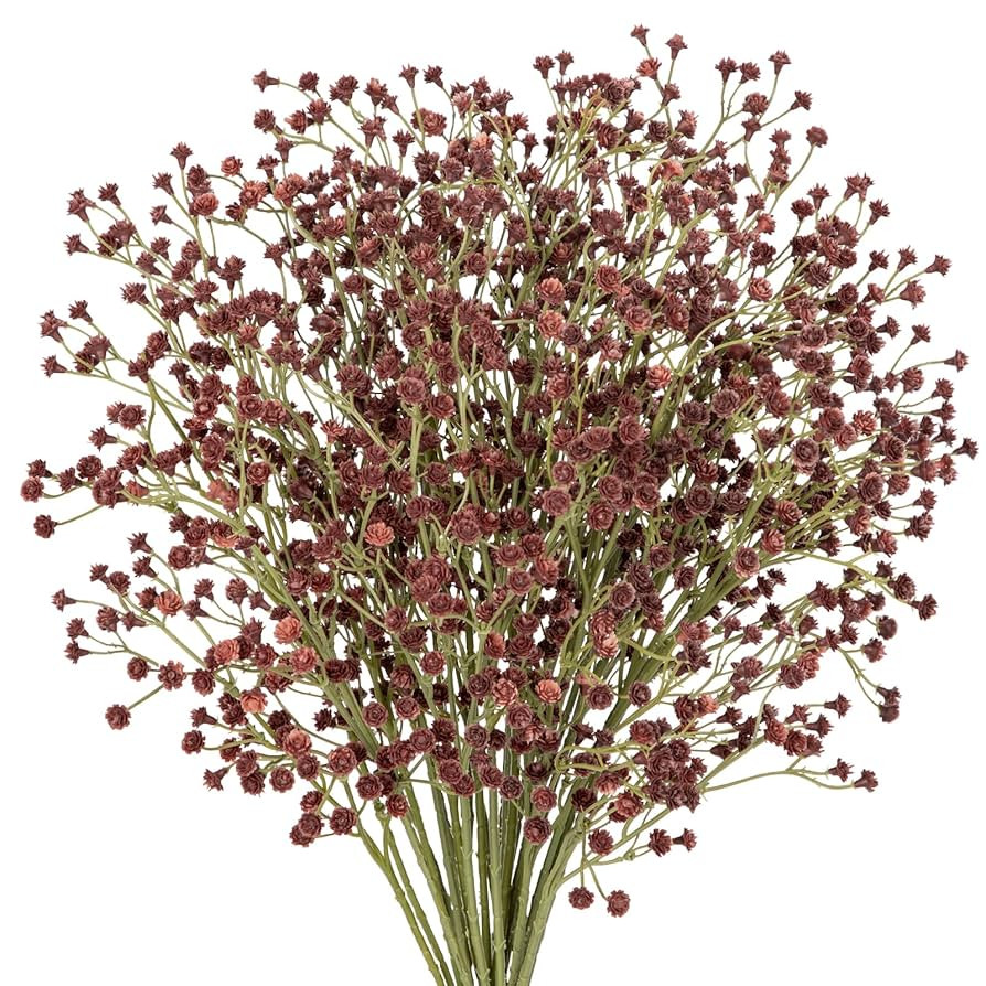 10 Pack Baby's Breath Artificial Flowers Bulk 3 Branches Faux Baby Breath Plastic Flowers Fake Gy... | Amazon (US)