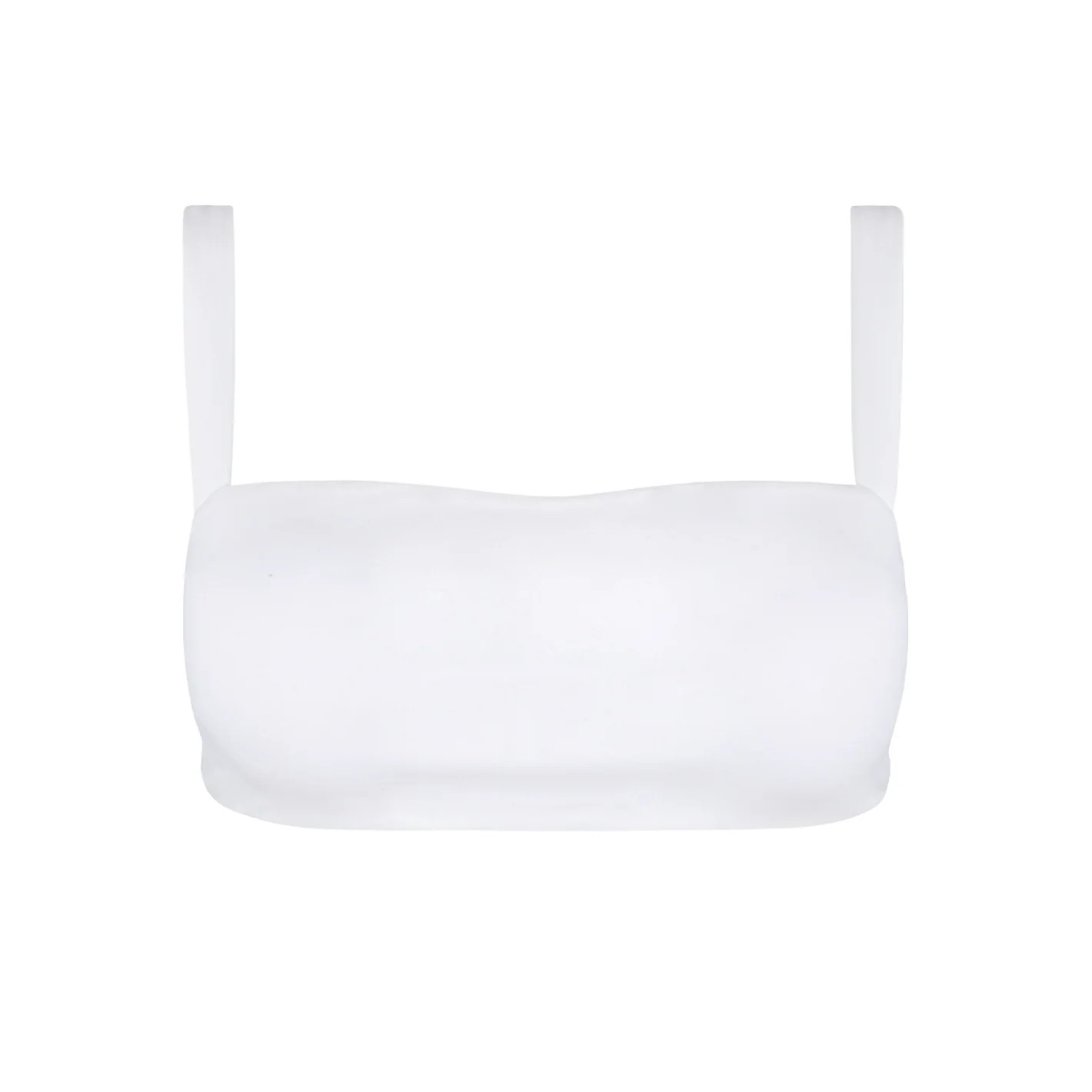 women's white bandeau bikini top | minnow swim | minnow