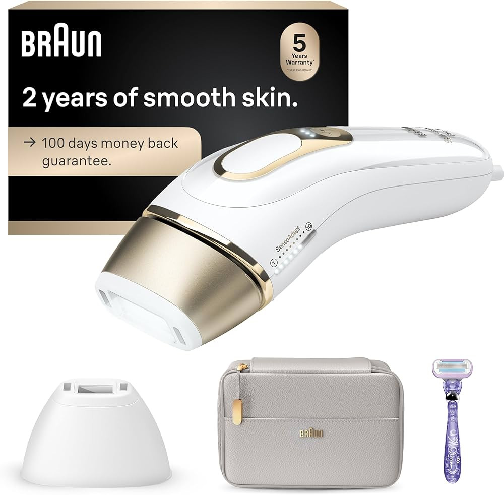 Braun IPL, Silk·Expert Pro 5, IPL Hair Removal for Women and Men, Permanent Laser Hair Reduction... | Amazon (US)
