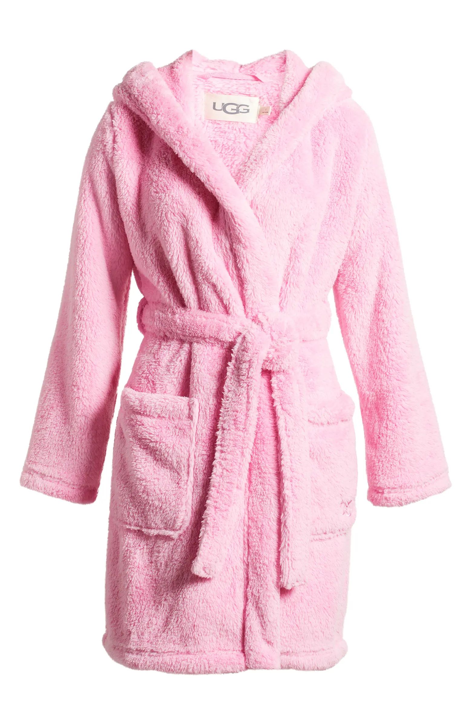 Aarti Faux Shearling Hooded Robe | Nordstrom