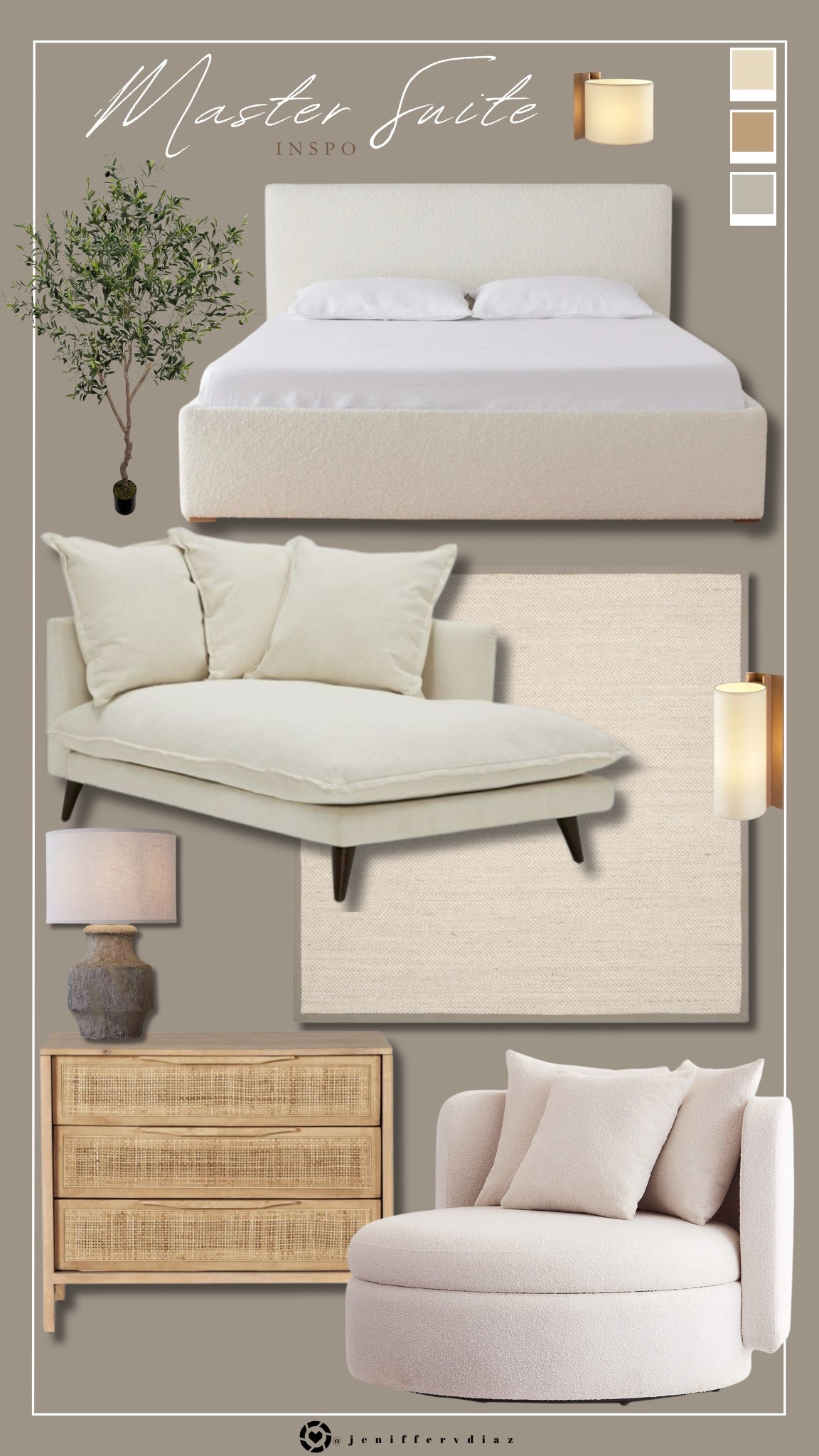 Master Suite Inspo

Upholstered bed frame
Cozy chaise lounge
Textured accent chair
Woven rattan dresser
Neutral area rug
Stone base table lamp
Elegant wall sconces
Faux olive tree



#LTKHome #LTKBeauty #LTKStyleTip