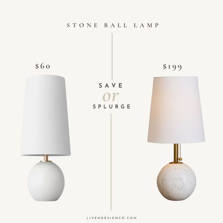 stone orb table lamp. mini lamp. marble lamp. home decor. accent decor. modern lamp. #LTKhome ##LTKFINDSUNDER50 

