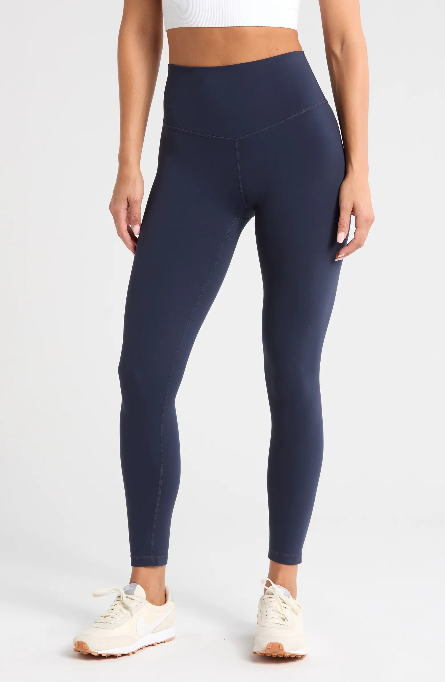 Zella Studio Luxe High Waist 7/8 Leggings | Nordstrom | Nordstrom