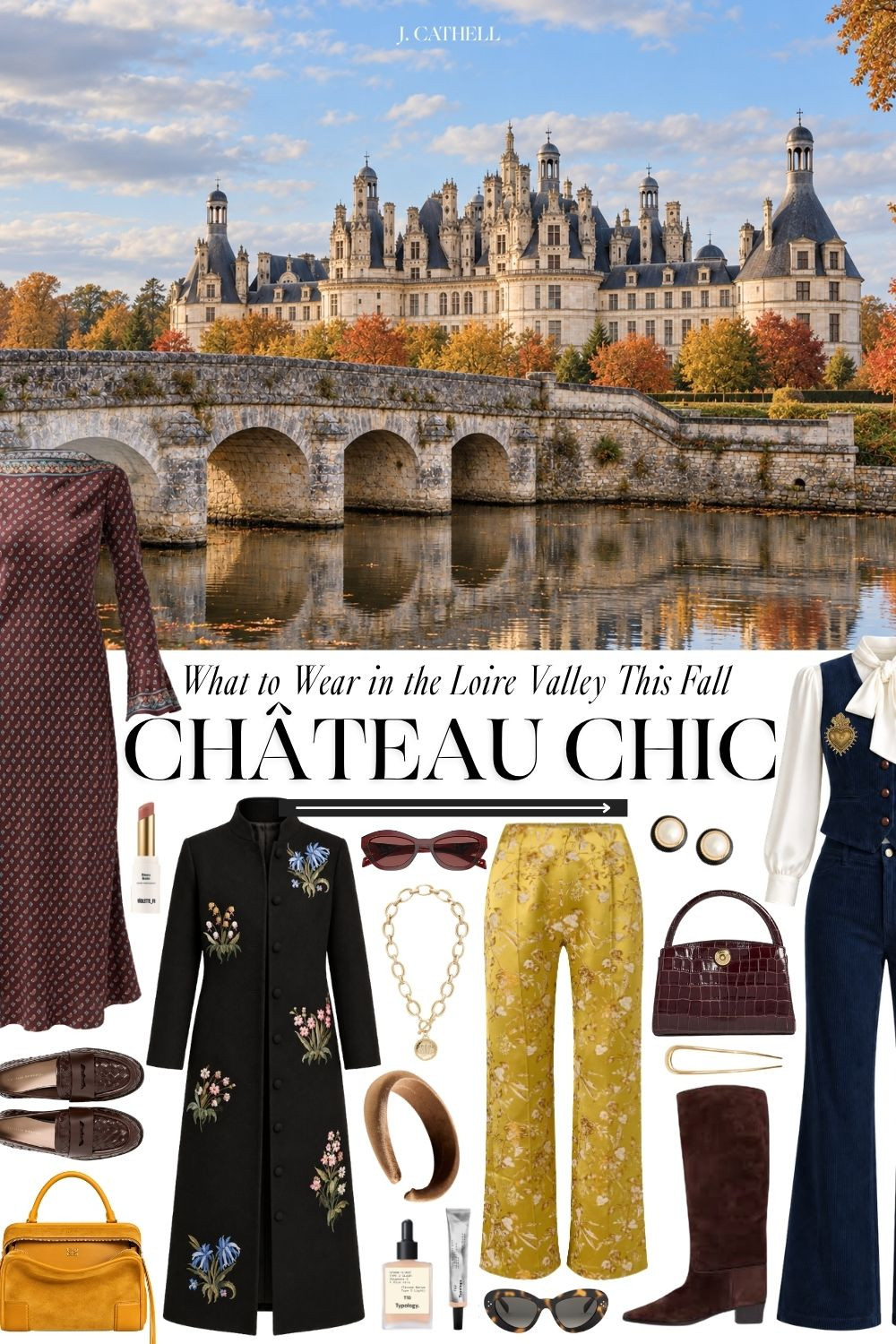 🍂 The Loire Valley in fall sounds like an absolute dream.

In Château Chic: What to Wear in the Loire Valley This Fall, I’m sharing the polished, romantic looks I’d pack for château hopping, vineyard tastings, long lunches, and beautiful dinners in the French countryside. Think suede jackets, cashmere knits, great boots, rich fall color, and pieces that feel effortless but still special.

I haven’t taken this trip personally—yet—but consider this my dream itinerary and the wardrobe I’d want to bring with me. Tap to shop the full edit and start planning your own château-chic escape. 🇫🇷🤎✨

#LTKStyle #LoireValley #ChateauChic #FrenchStyle #FallTravel #TravelStyle #FallOutfits #FrenchCountryside #AutumnStyle #LTKFinds

#LTKSeasonal #LTKOver40 #LTKTravel