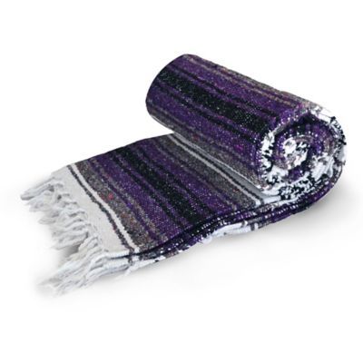 Dragonfly™ Yoga Studio Mexican Blanket in Purple | buybuy BABY