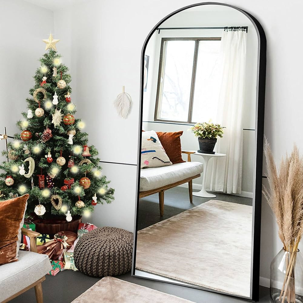 Amazon.com: NeuType Arched Full Length Mirror Standing Hanging or Leaning Against Wall, Oversized... | Amazon (US)