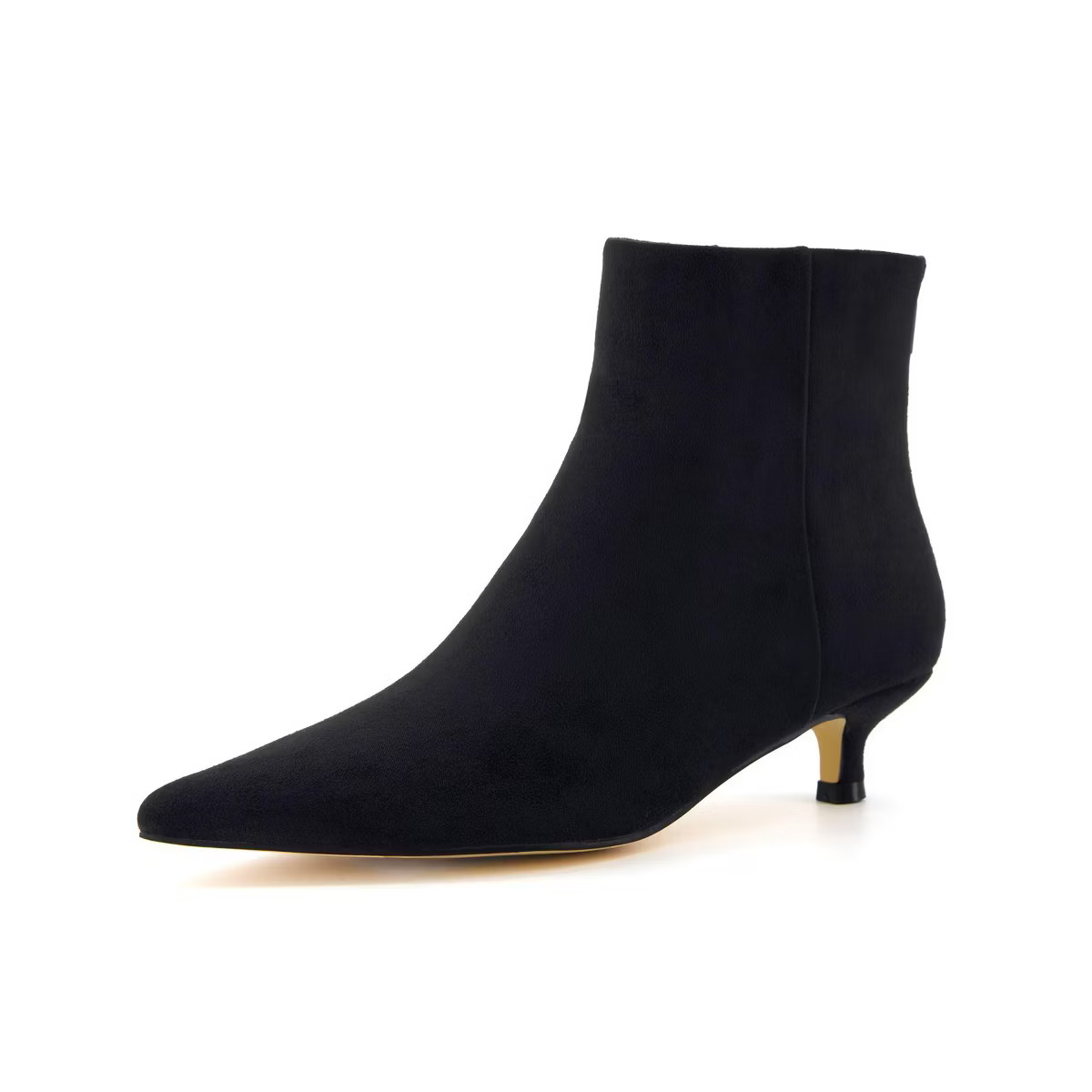 CUSHIONAIRE Women's Barbi Kitten Heel Bootie – Soft Vegan Leather, Memory Foam, Wide Widths, an... | Target