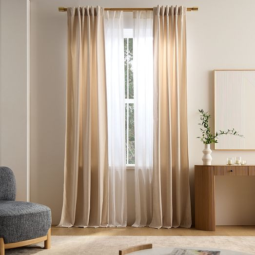 Worn Velvet Curtain | West Elm (US)