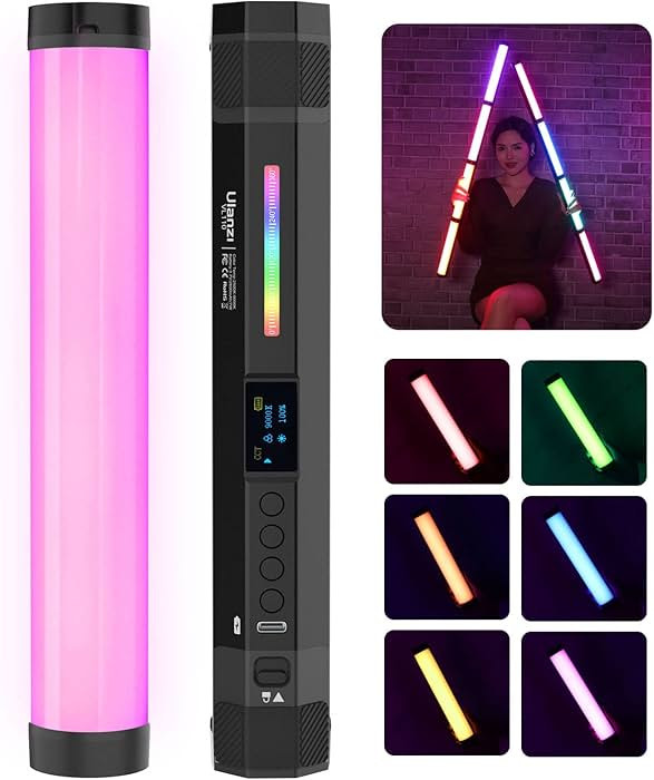 ULANZI VL110 RGB Light Wand, Handheld Light Stick Camera LED Video Tube Light Bar, 2500-9000K Dim... | Amazon (US)