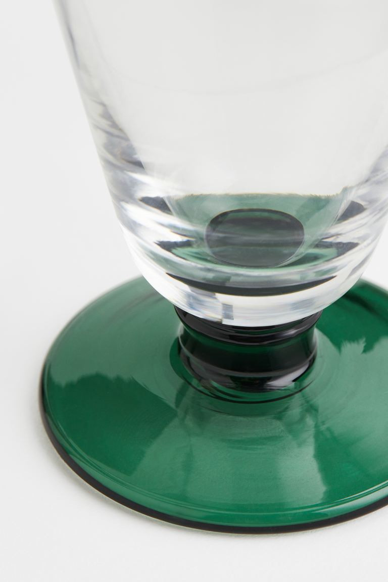 Stemmed Glass - Dark green - Home All | H&M US | H&M (US + CA)