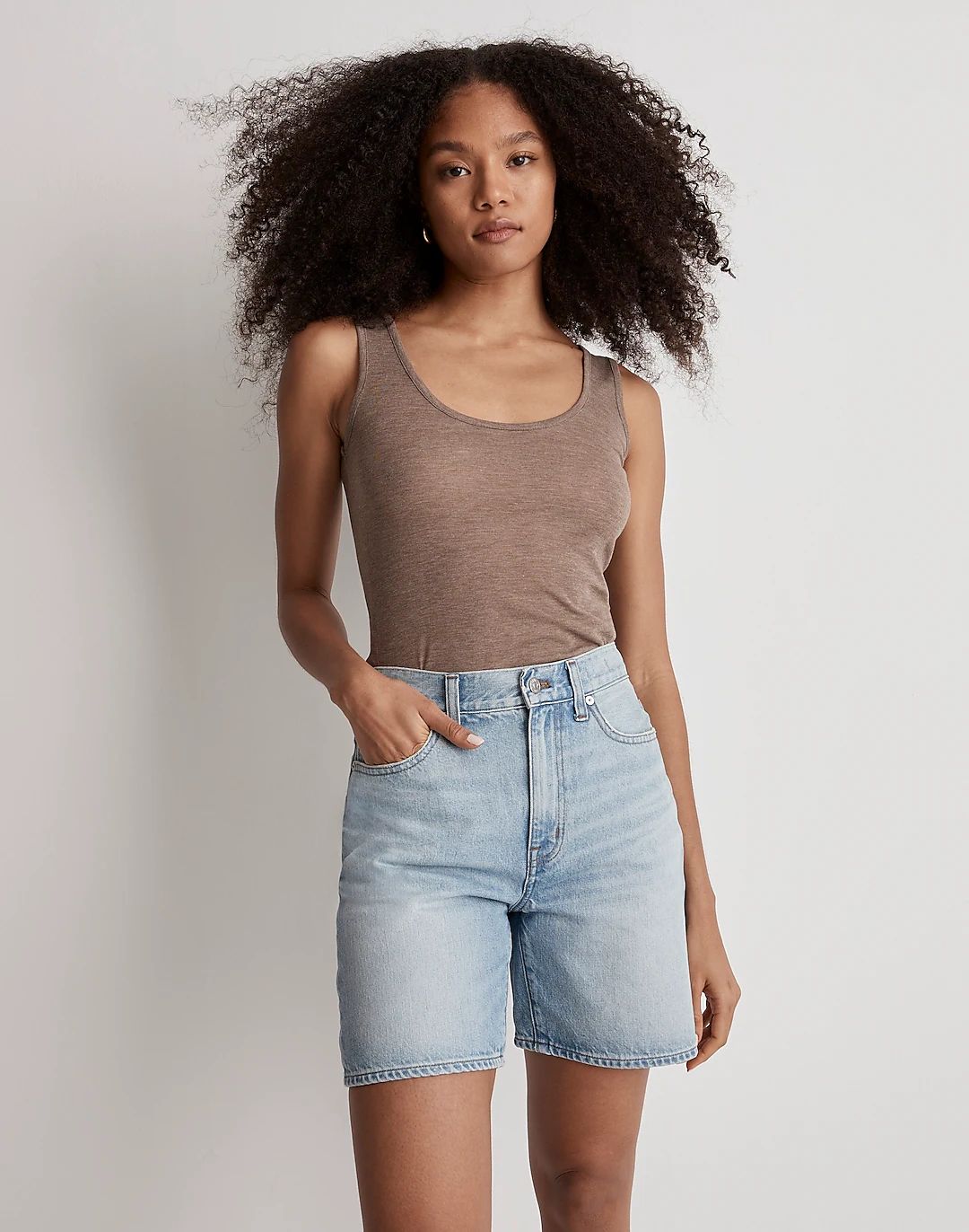 Baggy Jean Shorts in Bessmund Wash | Madewell