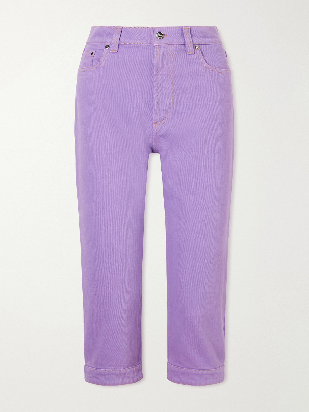 Versace - Capri Slim-leg Pants - Purple | NET-A-PORTER (US)