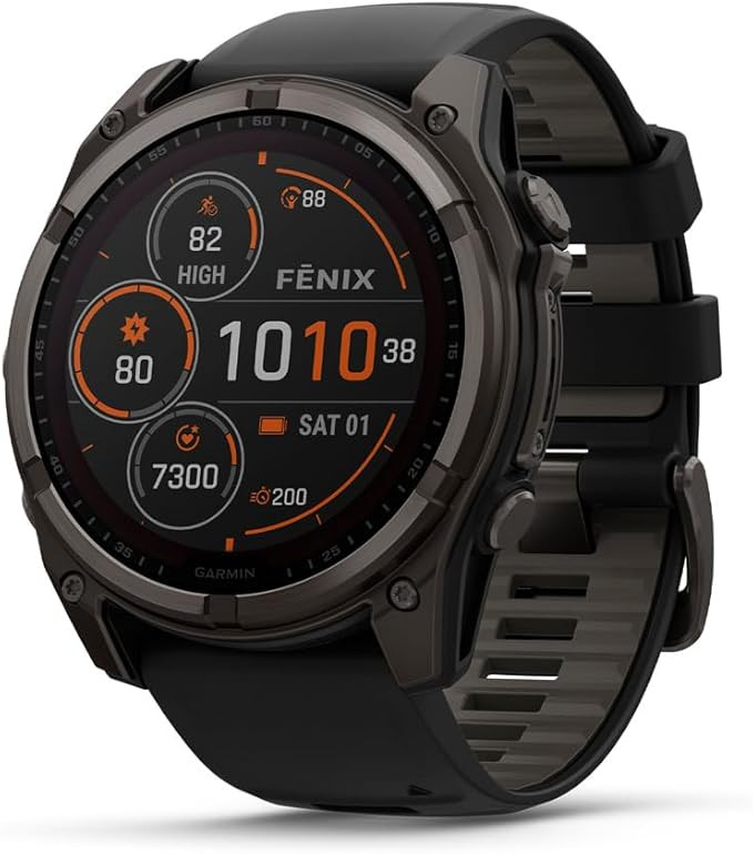 Garmin fēnix® 8 – 51 mm, Solar, Sapphire, Premium Multisport GPS Smartwatch, Long-Lasting Bat... | Amazon (US)
