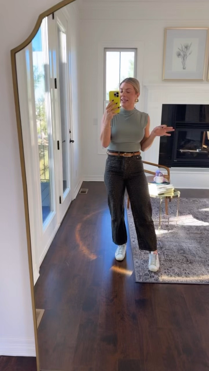Embracing classic mom style in these sleek Amazon jeans paired with a soft Aritzia top. Styled with a distinct Anthropologie belt and comfy Golden Goose sneakers. Finished the look with dainty Amazon earrings and a pop of color from HSN's Too Faced lip. Perfect for a casual day out or a stylish errand run!

Mom style | denim | Amazon | Aritzia | casual 

#LTKStyleTip #LTKSeasonal

#LTKVideo