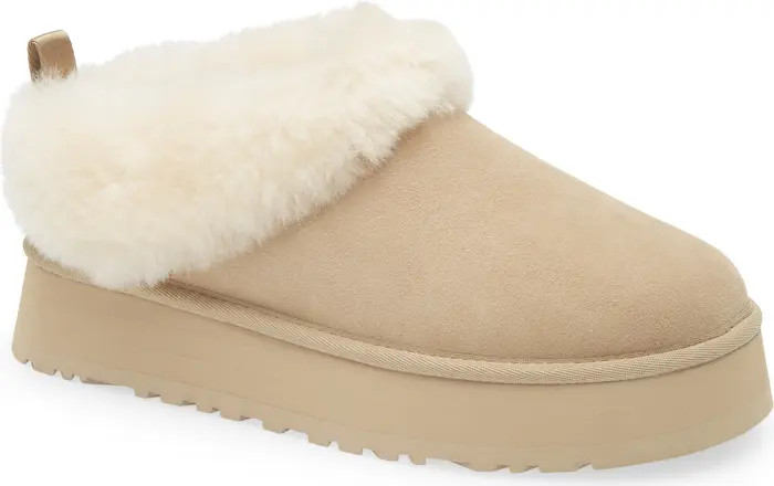 UGG® Tazzelle Genuine Shearling Collar Slipper (Women) | Nordstrom | Nordstrom