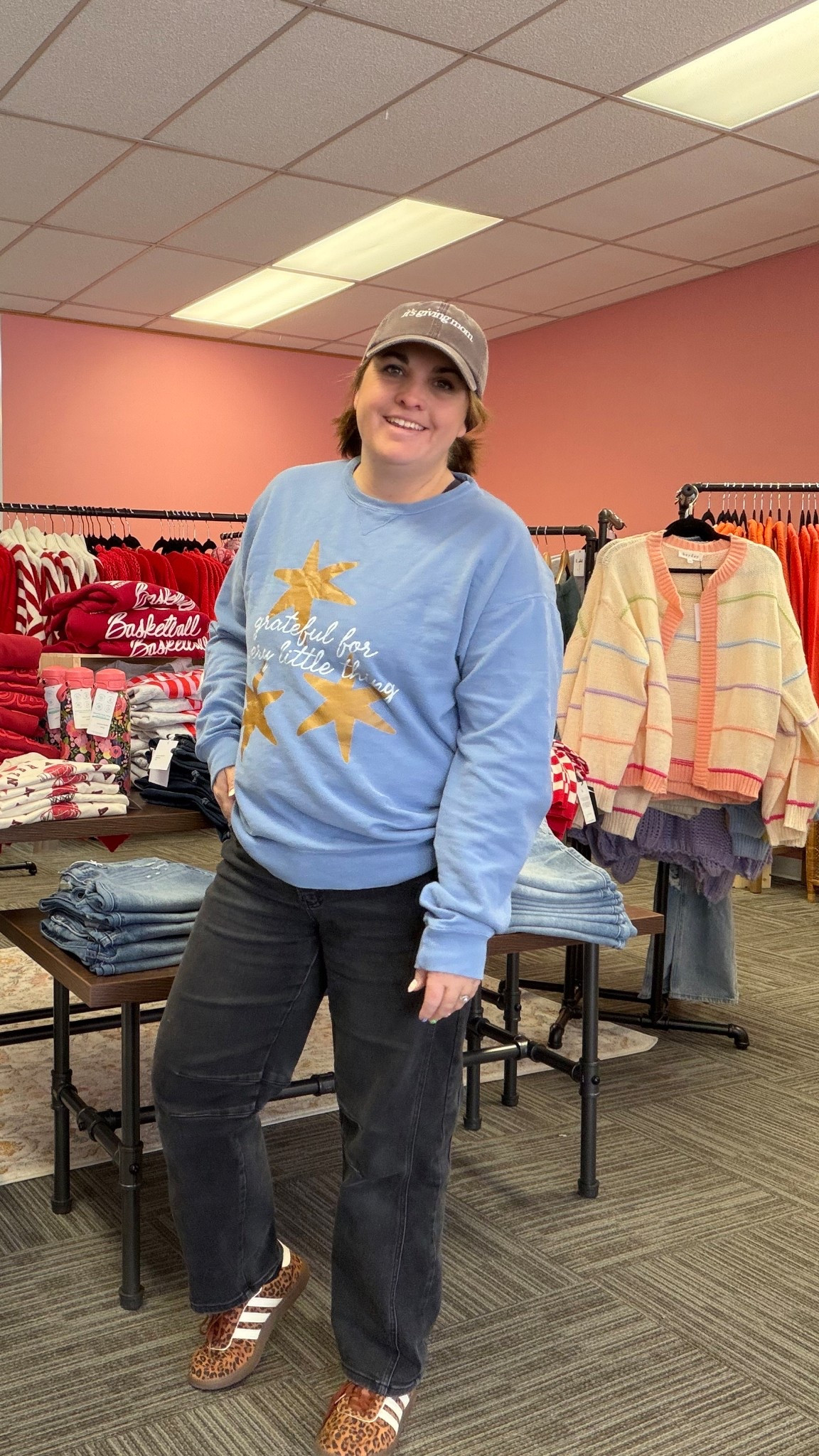 Simple outfit for a short day in the store. These sneakers are under $65 😍

#LTKootd #LTKMidsize #LTKmomlife