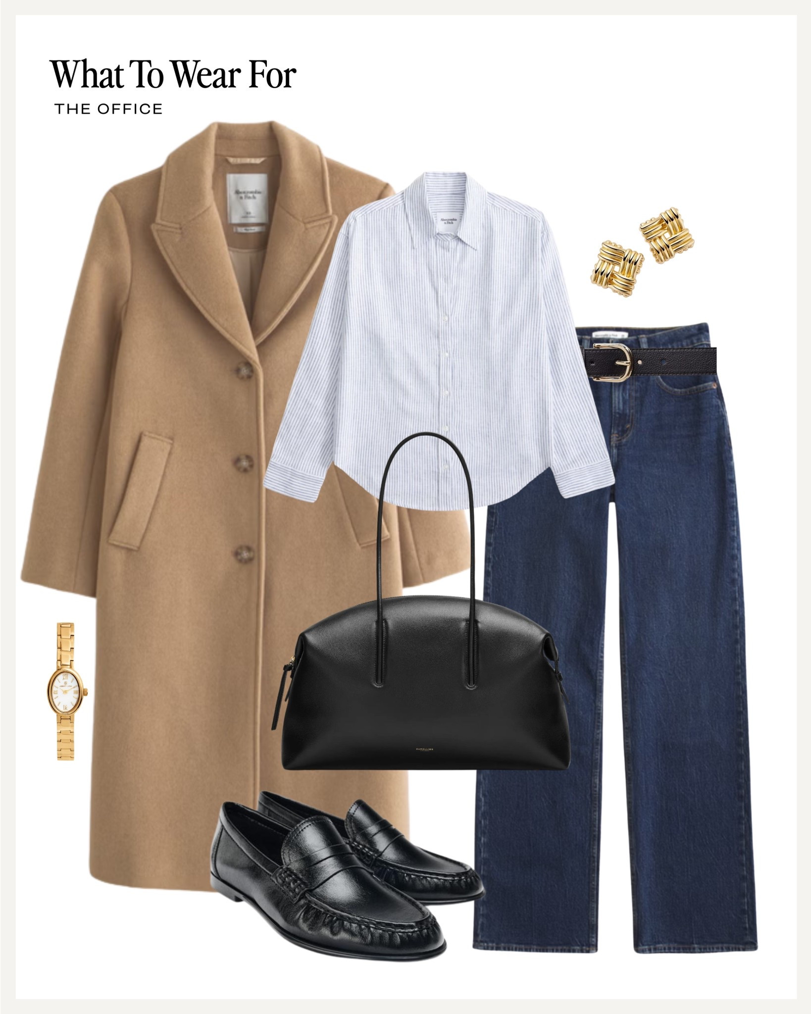 The office 💻 

Workwear / Abercrombie & fitch / beige coat / straight jeans / blue shirt 

#LTKworkwear #LTKuk #LTKspring