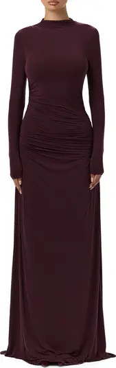 Funnel Neck Long Sleeve Dress | Nordstrom