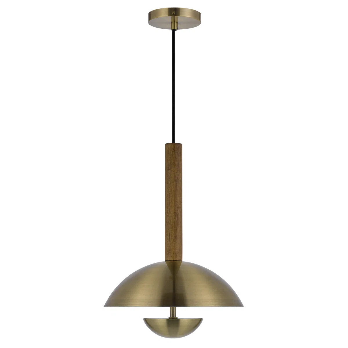 1 - Light Antique Brass LED Dome Pendant | Wayfair North America