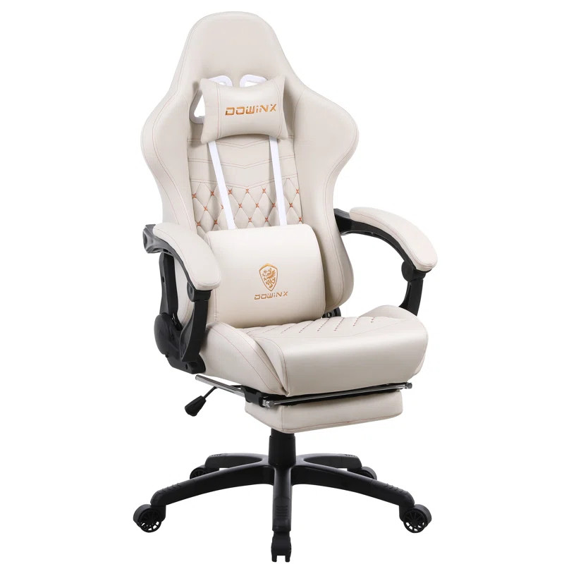 Dowinx Adjustable Ergonomic Swiveling PC & Racing Game Chair with Footrest | Wayfair North America