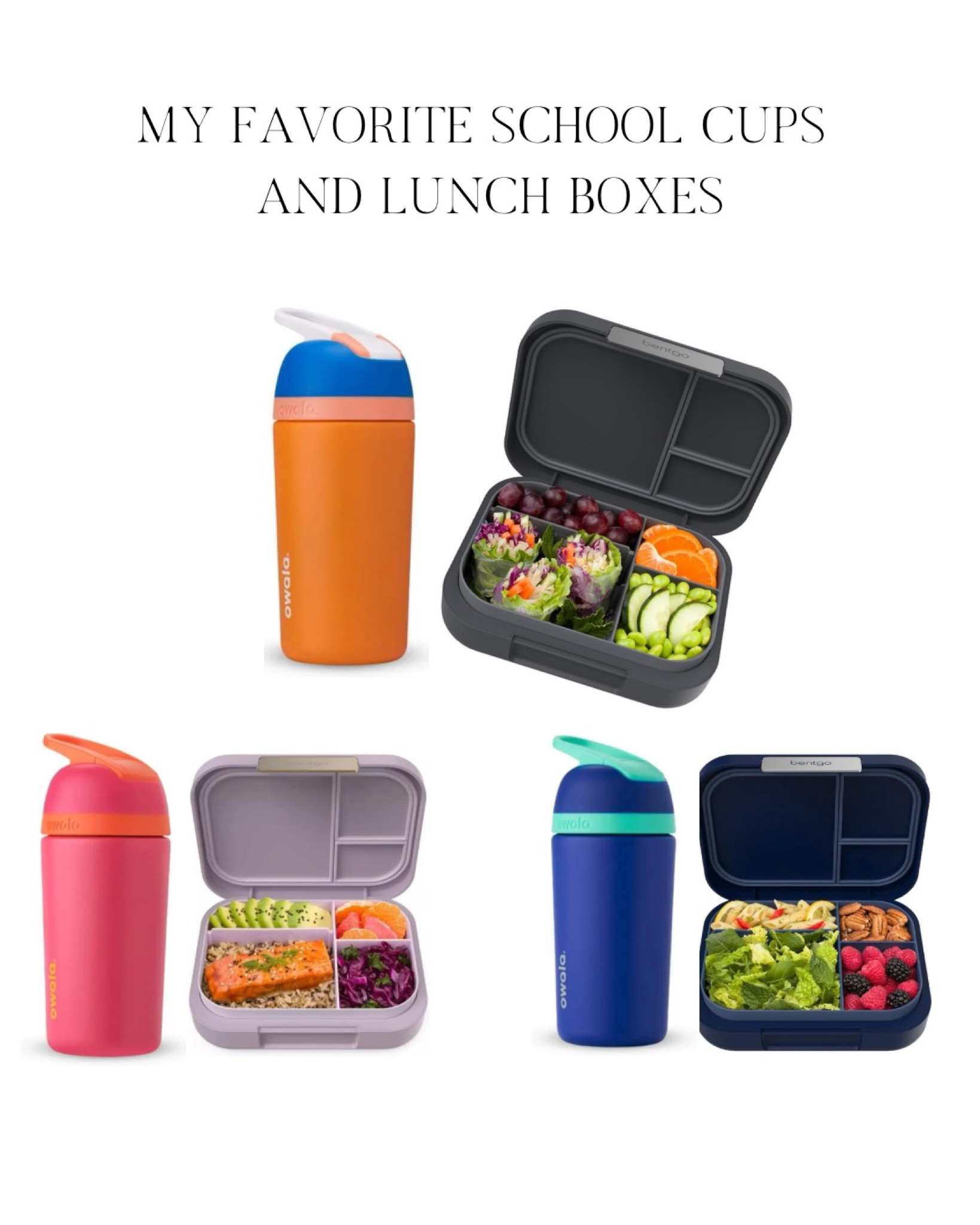 Love these cups for on-to-go/school. 
Also, I prefer these bigger bentgo boxes because I can squeeze more in there. 

#LTKfamily #LTKkids