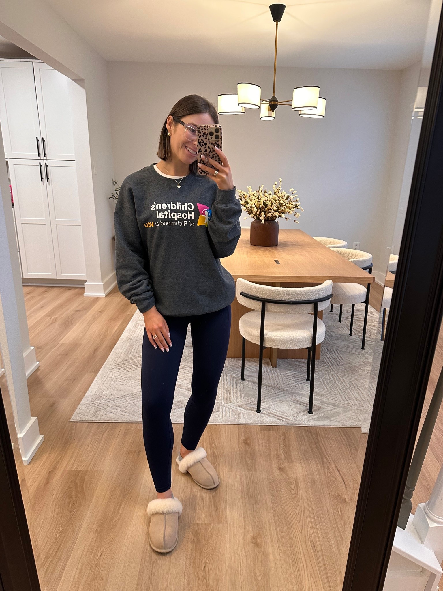 What I wore to lounge around in the other day and was so comfy! 

Ugg Scuffette II slipper tts

Carrie Underwood second skin ankle navy workout leggings. These are unbelievably comfortable! Size small and I got them 90% off! Certain colors are on major sale!

Light blue strappy sports bra 

Worn with On Cloud Form 2 TT ivory sneakers tts and are so comfy!

Gym outfit, gym ootd, workout outfit, workout leggings, sports bra, Workout shorts, workout top, workout tank, pastel top, activewear, On Cloud sneakers, On Cloud, sneakers, travel outfit, lounge outfit, gold jewelry, stack ring, gold band, Apple Watch, Apple Watch band, Ugg slippers, Ugg

#LTKootd #LTKSaleAlert #LTKActive