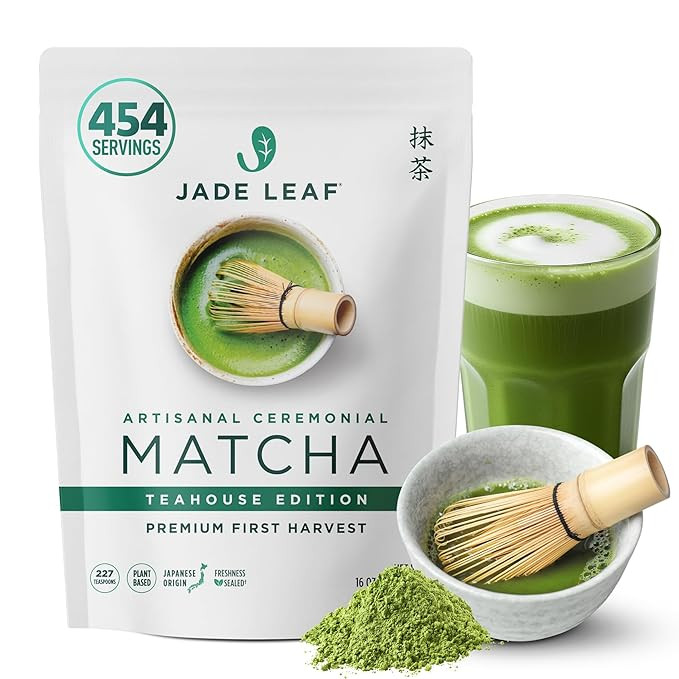Jade Leaf Matcha Ceremonial Grade Matcha Green Tea Powder - Authentic Japanese Origin - Artisanal... | Amazon (US)