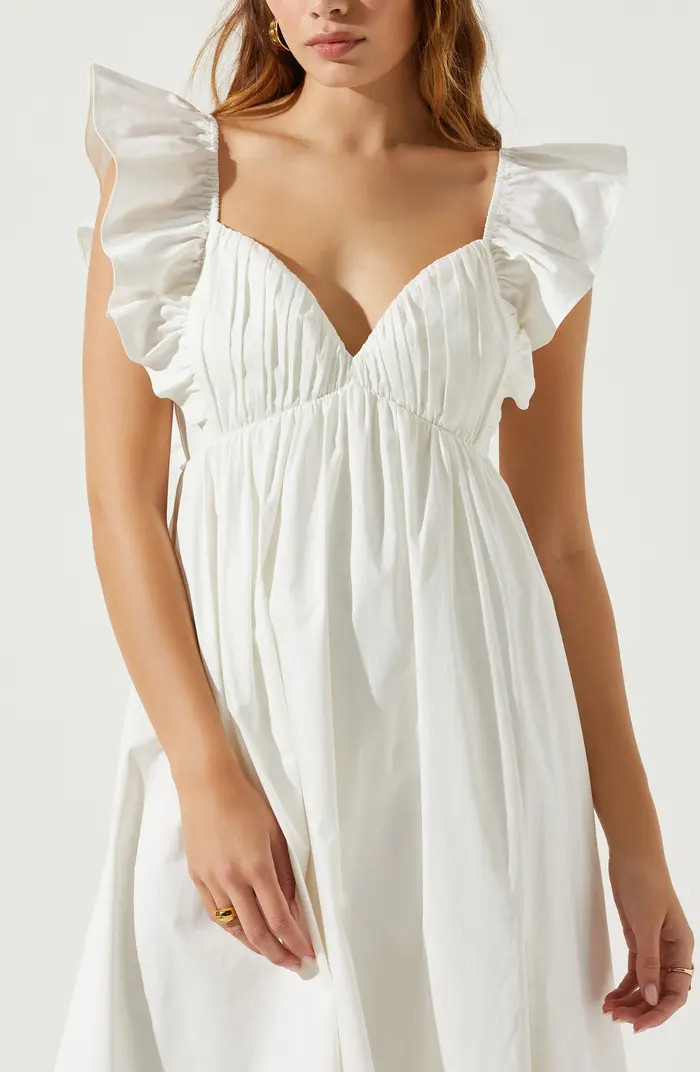 Flutter Tie Back Maxi Dress | Nordstrom