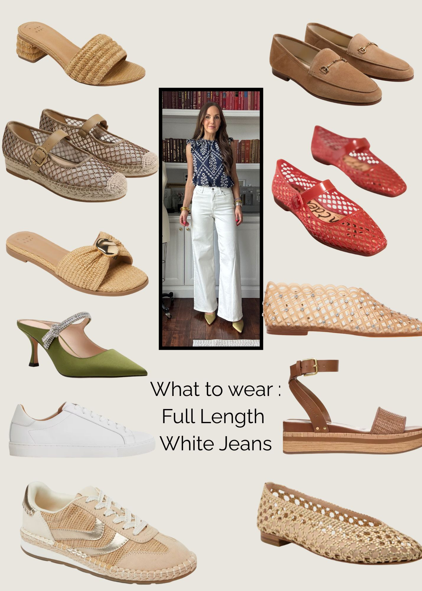 What shoes to pair with the $28 white full length jeans from @target 

 

#LTKgrwm