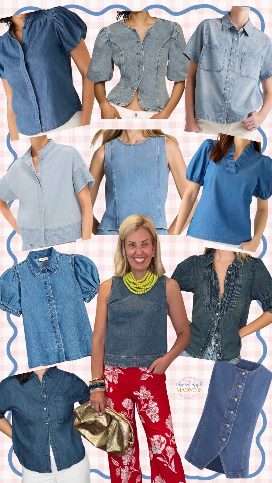 Denim tops roundup!! 
I’m in xs top and 26P pants.

#LTKdayinmylife #LTKootd #LTKmomlife